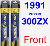 Front Wiper Blade Pack for 1991 Nissan 300ZX - Assurance