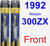 Front Wiper Blade Pack for 1992 Nissan 300ZX - Assurance