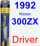 Driver Wiper Blade for 1992 Nissan 300ZX - Assurance