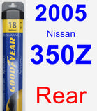 Rear Wiper Blade for 2005 Nissan 350Z - Assurance