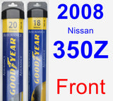 Front Wiper Blade Pack for 2008 Nissan 350Z - Assurance