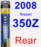 Rear Wiper Blade for 2008 Nissan 350Z - Assurance