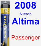 Passenger Wiper Blade for 2008 Nissan Altima - Assurance
