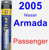 Passenger Wiper Blade for 2005 Nissan Armada - Assurance