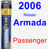 Passenger Wiper Blade for 2006 Nissan Armada - Assurance