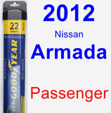 Passenger Wiper Blade for 2012 Nissan Armada - Assurance