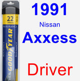 Driver Wiper Blade for 1991 Nissan Axxess - Assurance