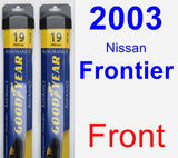 Front Wiper Blade Pack for 2003 Nissan Frontier - Assurance