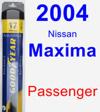 Passenger Wiper Blade for 2004 Nissan Maxima - Assurance