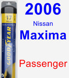 Passenger Wiper Blade for 2006 Nissan Maxima - Assurance