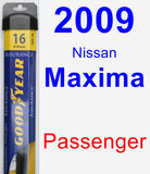 Passenger Wiper Blade for 2009 Nissan Maxima - Assurance