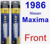 Front Wiper Blade Pack for 1986 Nissan Maxima - Assurance