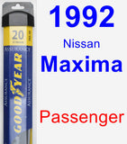 Passenger Wiper Blade for 1992 Nissan Maxima - Assurance