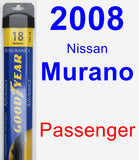 Passenger Wiper Blade for 2008 Nissan Murano - Assurance