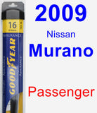 Passenger Wiper Blade for 2009 Nissan Murano - Assurance