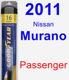 Passenger Wiper Blade for 2011 Nissan Murano - Assurance