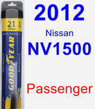 Passenger Wiper Blade for 2012 Nissan NV1500 - Assurance