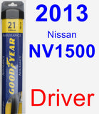 Driver Wiper Blade for 2013 Nissan NV1500 - Assurance