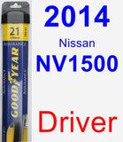 Driver Wiper Blade for 2014 Nissan NV1500 - Assurance