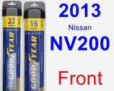 Front Wiper Blade Pack for 2013 Nissan NV200 - Assurance