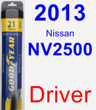 Driver Wiper Blade for 2013 Nissan NV2500 - Assurance