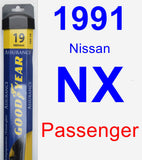 Passenger Wiper Blade for 1991 Nissan NX - Assurance