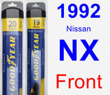 Front Wiper Blade Pack for 1992 Nissan NX - Assurance
