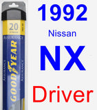 Driver Wiper Blade for 1992 Nissan NX - Assurance