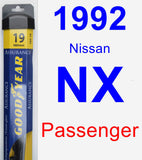 Passenger Wiper Blade for 1992 Nissan NX - Assurance