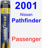 Passenger Wiper Blade for 2001 Nissan Pathfinder - Assurance