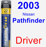 Driver Wiper Blade for 2003 Nissan Pathfinder - Assurance