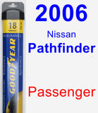 Passenger Wiper Blade for 2006 Nissan Pathfinder - Assurance