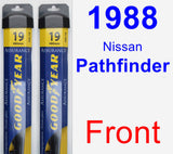 Front Wiper Blade Pack for 1988 Nissan Pathfinder - Assurance