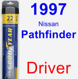 Driver Wiper Blade for 1997 Nissan Pathfinder - Assurance