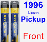 Front Wiper Blade Pack for 1996 Nissan Pickup - Assurance