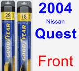 Front Wiper Blade Pack for 2004 Nissan Quest - Assurance