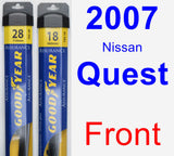 Front Wiper Blade Pack for 2007 Nissan Quest - Assurance