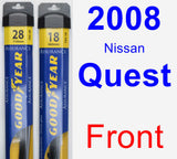 Front Wiper Blade Pack for 2008 Nissan Quest - Assurance