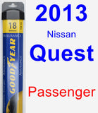 Passenger Wiper Blade for 2013 Nissan Quest - Assurance