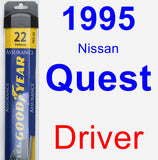 Driver Wiper Blade for 1995 Nissan Quest - Assurance