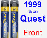 Front Wiper Blade Pack for 1999 Nissan Quest - Assurance