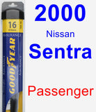 Passenger Wiper Blade for 2000 Nissan Sentra - Assurance