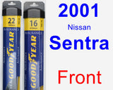 Front Wiper Blade Pack for 2001 Nissan Sentra - Assurance