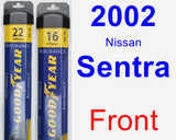 Front Wiper Blade Pack for 2002 Nissan Sentra - Assurance