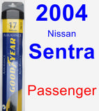 Passenger Wiper Blade for 2004 Nissan Sentra - Assurance