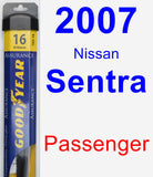 Passenger Wiper Blade for 2007 Nissan Sentra - Assurance