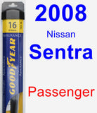 Passenger Wiper Blade for 2008 Nissan Sentra - Assurance