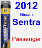 Passenger Wiper Blade for 2012 Nissan Sentra - Assurance