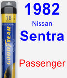 Passenger Wiper Blade for 1982 Nissan Sentra - Assurance