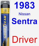 Driver Wiper Blade for 1983 Nissan Sentra - Assurance